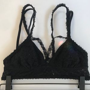 Black lace bralette
